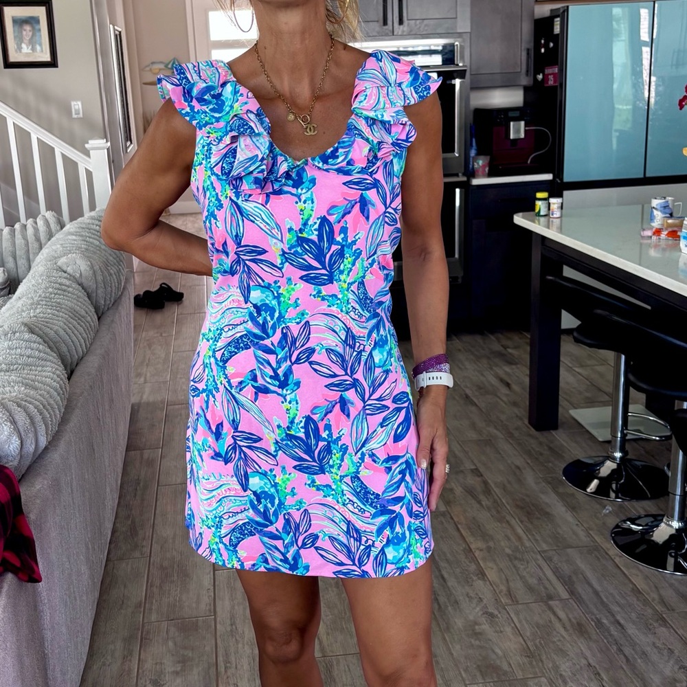 Lilly Pulitzer Linwood romper dress , size 14, new